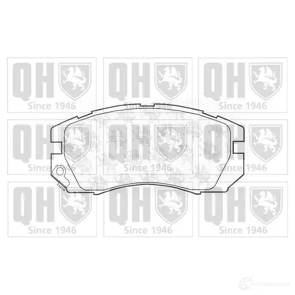 Тормозные колодки, комплект QUINTON HAZELL bp744 ZBZE2 2 1482 651314 изображение 0