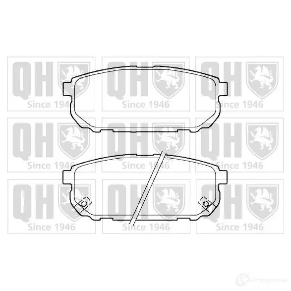 Тормозные колодки, комплект QUINTON HAZELL 23997 bp1401 23 993 650438