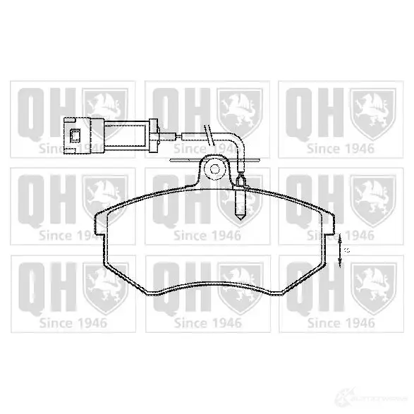 Тормозные колодки, комплект QUINTON HAZELL 20901 651338 bp778 20 669 изображение 0