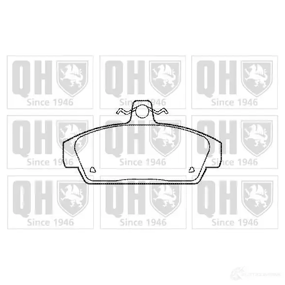 Тормозные колодки, комплект QUINTON HAZELL 21 518 bp519 MXFMV 651147