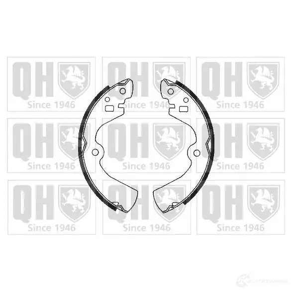 Барабанные тормозные колодки, комплект QUINTON HAZELL 5016593130159 3 IXBD4X 651892 bs744 изображение 0