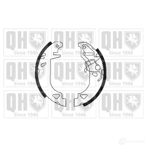 Барабанные тормозные колодки, комплект QUINTON HAZELL 5016593318243 L3R SAI bs889 652062