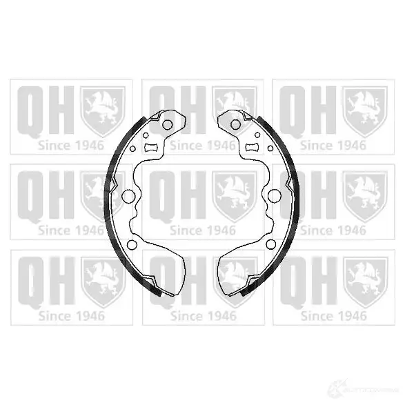 Барабанные тормозные колодки, комплект QUINTON HAZELL 652068 3D 0FV 5016593332416 bs892 изображение 0