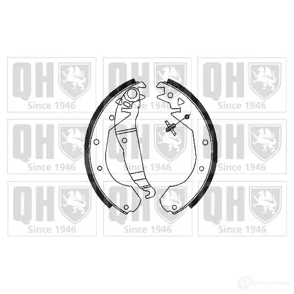 Барабанные тормозные колодки, комплект QUINTON HAZELL 5016593017276 4S IZV 651851 bs686