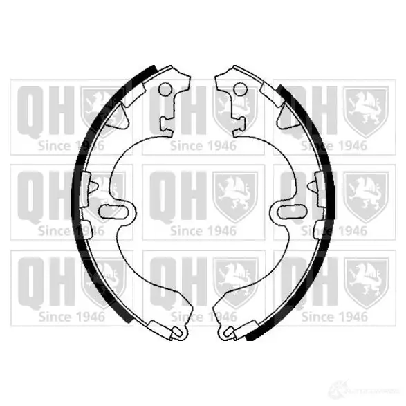 Барабанные тормозные колодки, комплект QUINTON HAZELL 5016593243576 651989 1Q71H AA bs825