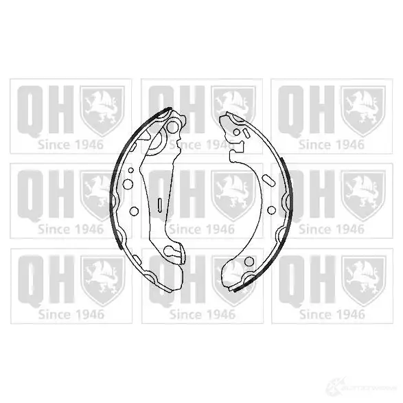 Барабанные тормозные колодки, комплект QUINTON HAZELL bs934 652107 4 DV40MJ 5016593332577