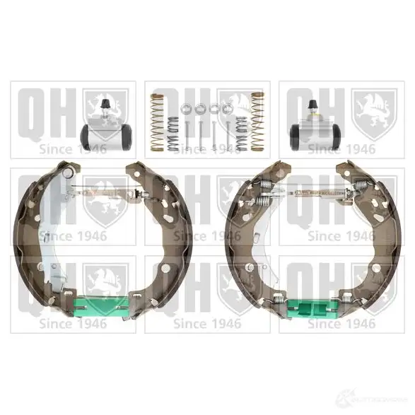Барабанные тормозные колодки, комплект QUINTON HAZELL 651652 GCAQZC X bs1156k2 5050438350807 изображение 0