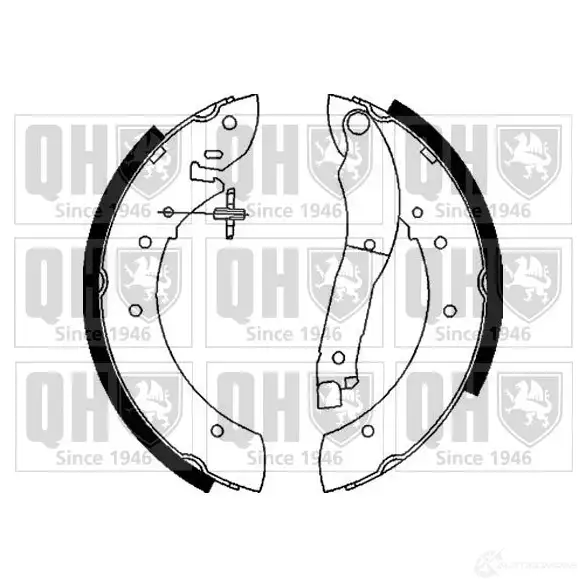 Барабанные тормозные колодки, комплект QUINTON HAZELL 5016593301139 bs862 652034 7 LYRW7Y