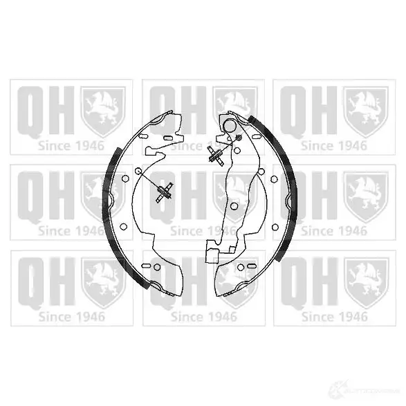 Барабанные тормозные колодки, комплект QUINTON HAZELL 9 UZDIF bs555 5016593016149 651757