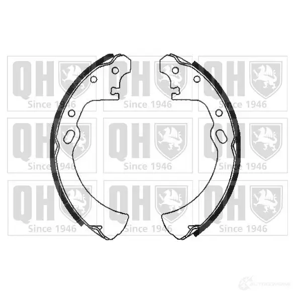 Барабанные тормозные колодки, комплект QUINTON HAZELL 5016593332430 652072 Y X8Z0IT bs896