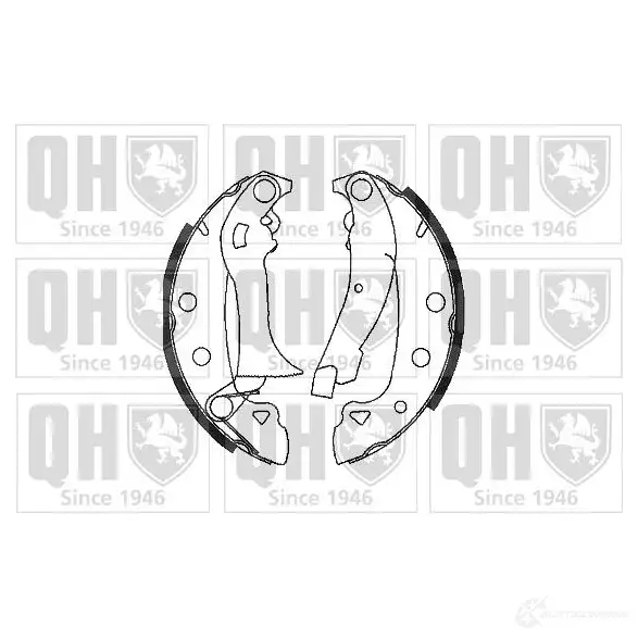 Барабанные тормозные колодки, комплект QUINTON HAZELL bs698 5016593017399 651859 KRNO4 C изображение 0