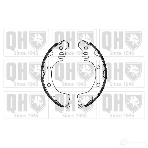 Барабанные тормозные колодки, комплект QUINTON HAZELL bs738 5016593130098 Q JC3OP9 651887 изображение 0