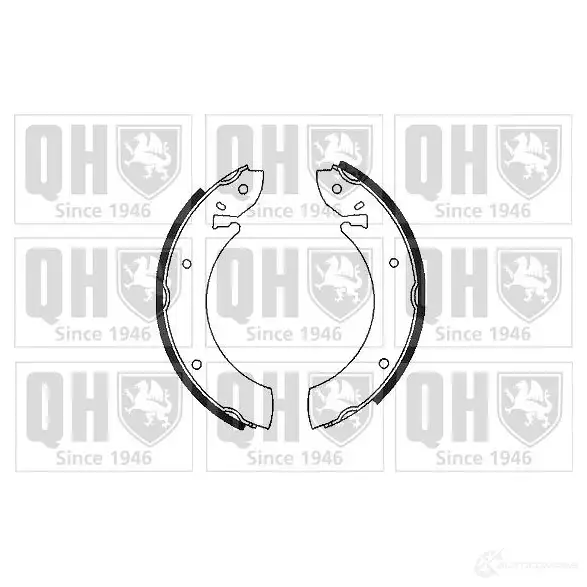 Барабанные тормозные колодки, комплект QUINTON HAZELL Y96F EA6 651723 5016593015678 bs507 изображение 0