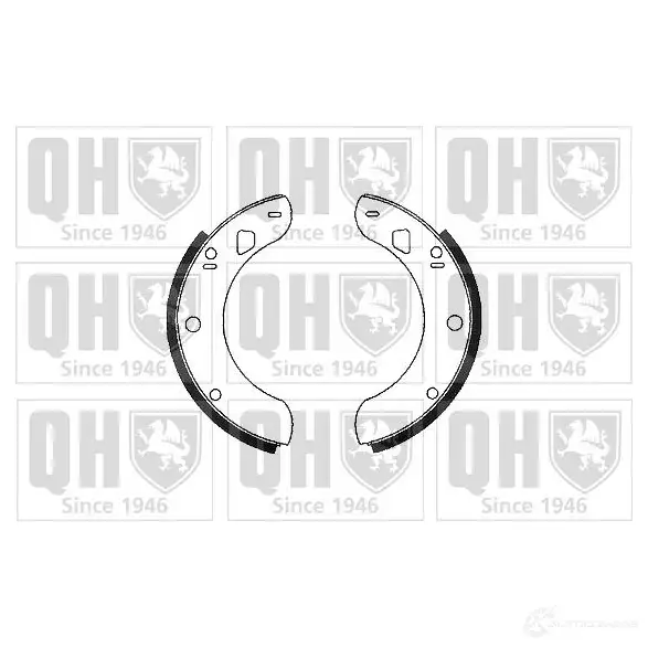 Барабанные тормозные колодки, комплект QUINTON HAZELL 651878 5 VVAI 5016593017672 bs726 изображение 0