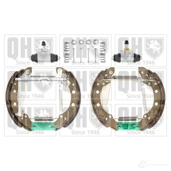 Барабанные тормозные колодки, комплект QUINTON HAZELL 652005 5050438349986 54KQ E bs836k2