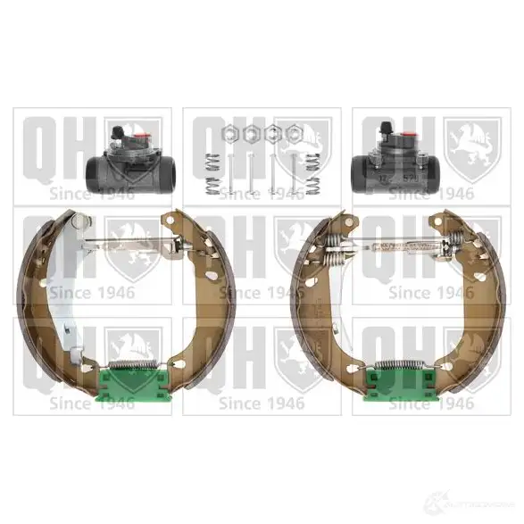 Барабанные тормозные колодки, комплект QUINTON HAZELL 651939 bs786k4 LKOAK T 5050438349214 изображение 0