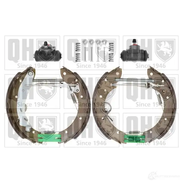 Барабанные тормозные колодки, комплект QUINTON HAZELL 651485 bs1004k3 4U5 9Z 5050438350425