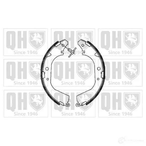Барабанные тормозные колодки, комплект QUINTON HAZELL bs761 651906 5016593130326 ZQ0 WR изображение 0