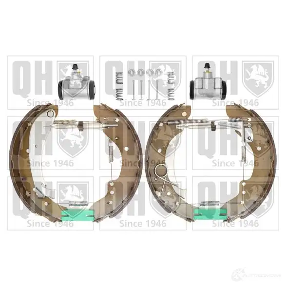 Барабанные тормозные колодки, комплект QUINTON HAZELL 5050438351156 PJF5 C 652131 bs957k2
