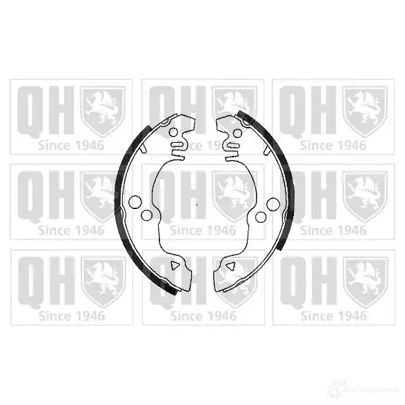 Барабанные тормозные колодки, комплект QUINTON HAZELL O2JDH D 5016593016019 651740 bs542