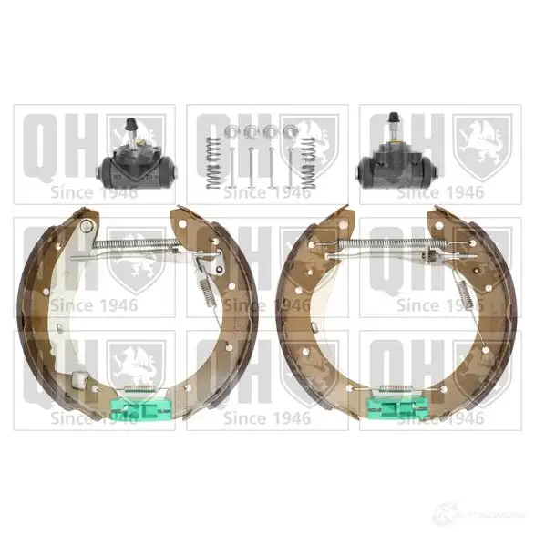 Барабанные тормозные колодки, комплект QUINTON HAZELL 5050438350418 bs1004k2 553P9 KR 651484