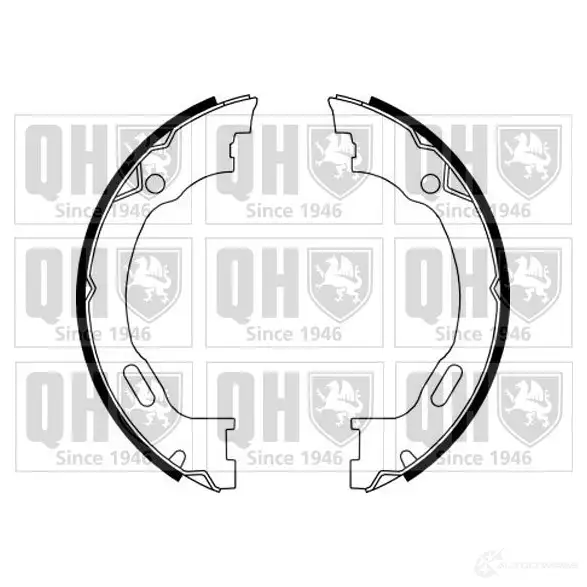 Тормозные колодки ручника, комплект QUINTON HAZELL L4 B0LQ 5016593839489 651624 bs1143