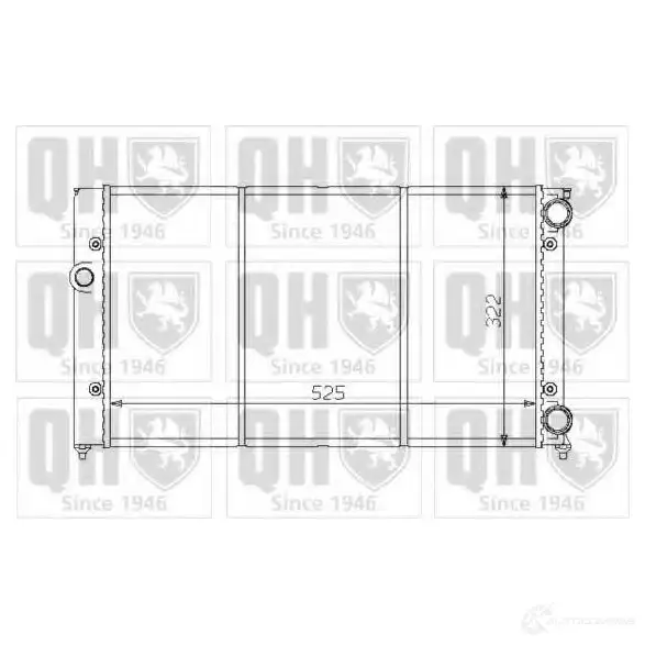 Радиатор охлаждения двигателя QUINTON HAZELL qer1415 0F FXX 5016593371811 670118 изображение 0