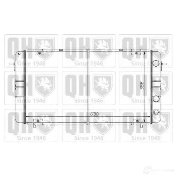 Радиатор охлаждения двигателя QUINTON HAZELL TJPQ O 5016593372214 qer1457 670157
