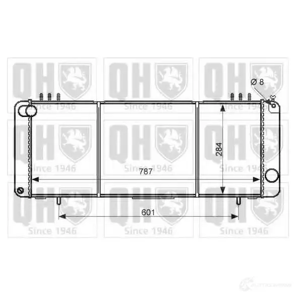 Радиатор охлаждения двигателя QUINTON HAZELL 5050438134070 qer2418 671028 EDZXMK W