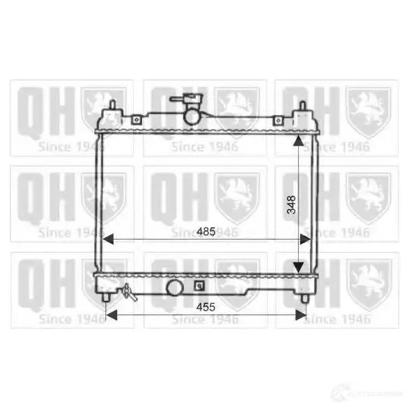 Радиатор охлаждения двигателя QUINTON HAZELL 2Z ZW40 5016594017749 qer1996 670613 изображение 0