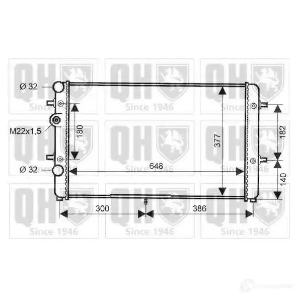 Радиатор охлаждения двигателя QUINTON HAZELL 5016594019125 TI PPNH 670662 qer2046