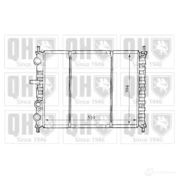Радиатор охлаждения двигателя QUINTON HAZELL qer1478 T IR9I 5016593372443 670174