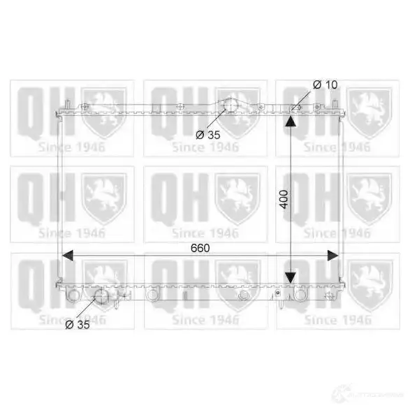 Радиатор охлаждения двигателя QUINTON HAZELL 7Z 7ZI01 5050438008845 qer2372 670982