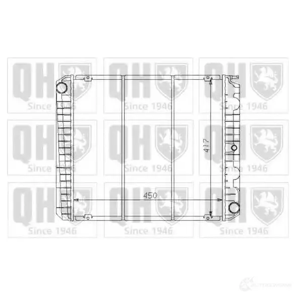 Радиатор охлаждения двигателя QUINTON HAZELL 5016593371965 qer1429 C HVAMC 670132