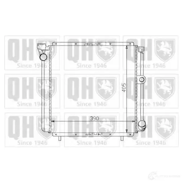 Радиатор охлаждения двигателя QUINTON HAZELL 670066 qer1350 5016593371064 IPI5 3