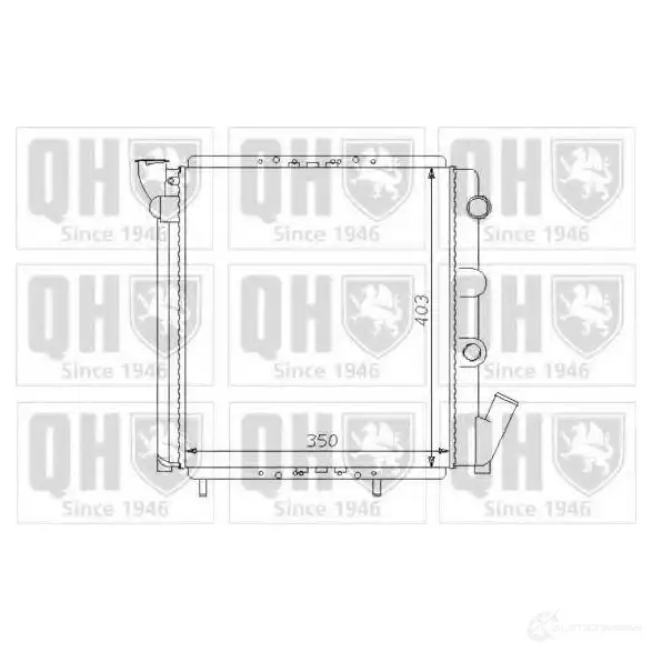 Радиатор охлаждения двигателя QUINTON HAZELL FL8Q J qer1308 670030 5016593370623