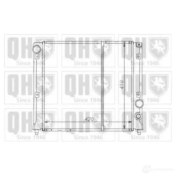 Радиатор охлаждения двигателя QUINTON HAZELL qer1447 F75 XSF 670148 5016593372115