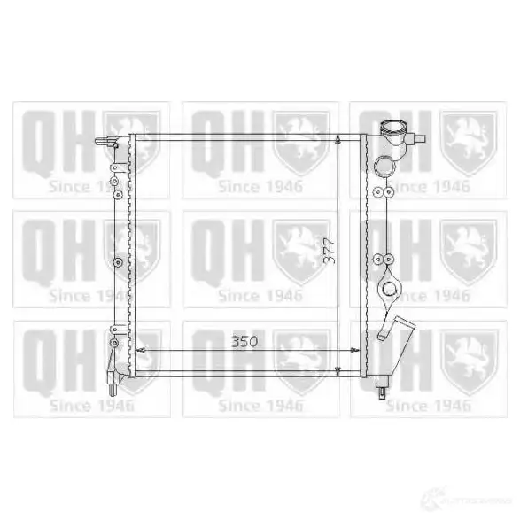 Радиатор охлаждения двигателя QUINTON HAZELL qer1329 5016593370869 670049 0CSD3 0