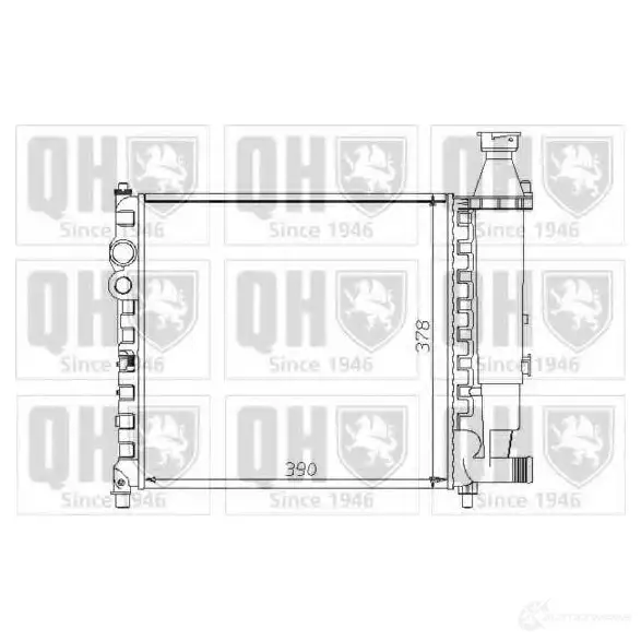 Радиатор охлаждения двигателя QUINTON HAZELL 5016593370135 qer1255 66 WL5RP 669985
