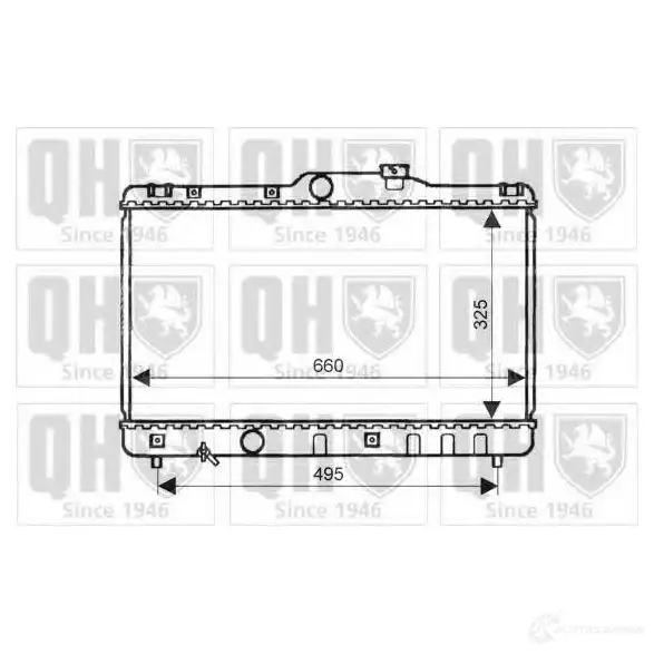 Радиатор охлаждения двигателя QUINTON HAZELL 0SS RS 5016594017756 670615 qer1998 изображение 0