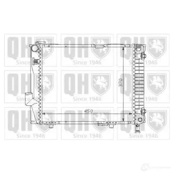 Радиатор охлаждения двигателя QUINTON HAZELL qer1731 8 1SDK 5016593552265 670398