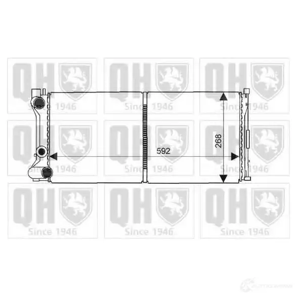 Радиатор охлаждения двигателя QUINTON HAZELL K CLP7 5016593372504 670179 qer1483