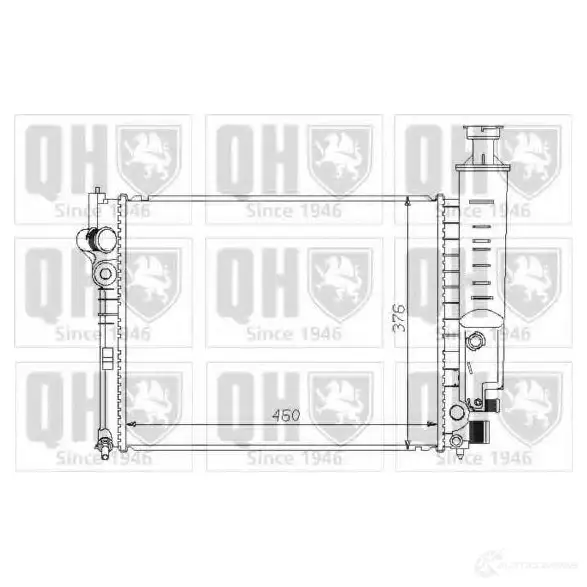 Радиатор охлаждения двигателя QUINTON HAZELL qer1259 2B 1EI 669989 5016593370173