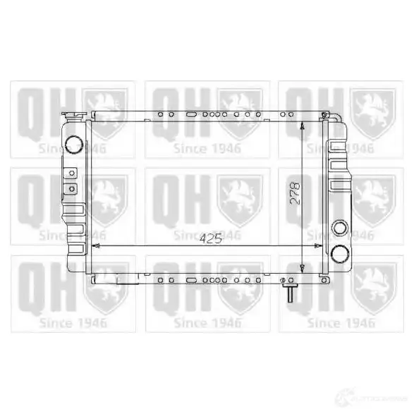 Радиатор охлаждения двигателя QUINTON HAZELL qer1300 AE 9G2VC 5016593370555 670024