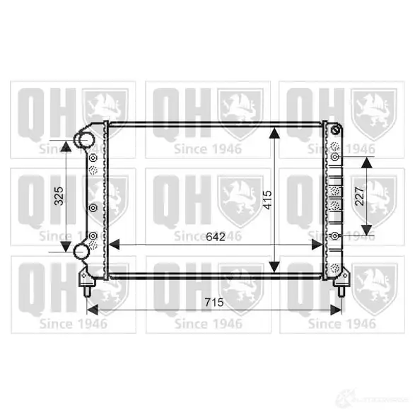 Радиатор охлаждения двигателя QUINTON HAZELL 5050438006667 Y8E QQ4 qer2154 670765 изображение 0