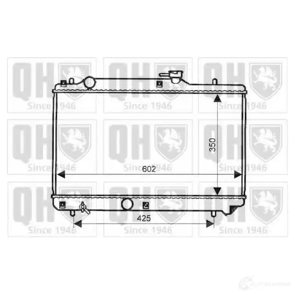 Радиатор охлаждения двигателя QUINTON HAZELL 670611 qer1994 5016594017725 4FCI I