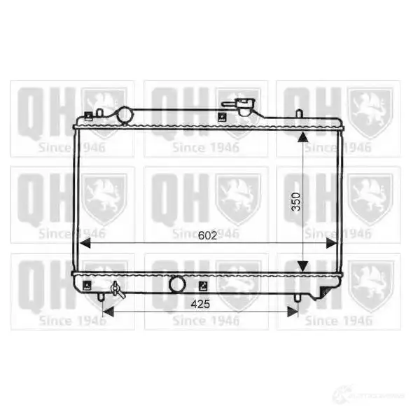 Радиатор охлаждения двигателя QUINTON HAZELL 670611 qer1994 5016594017725 4FCI I изображение 0