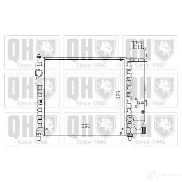 Радиатор охлаждения двигателя QUINTON HAZELL qer1298 670022 5016593370531 8CUFS 7
