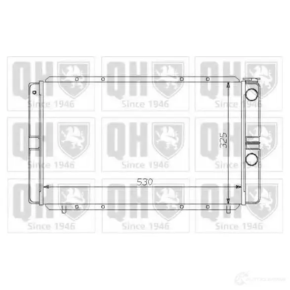 Радиатор охлаждения двигателя QUINTON HAZELL 5016593370739 qer1316 670038 C0 2F0