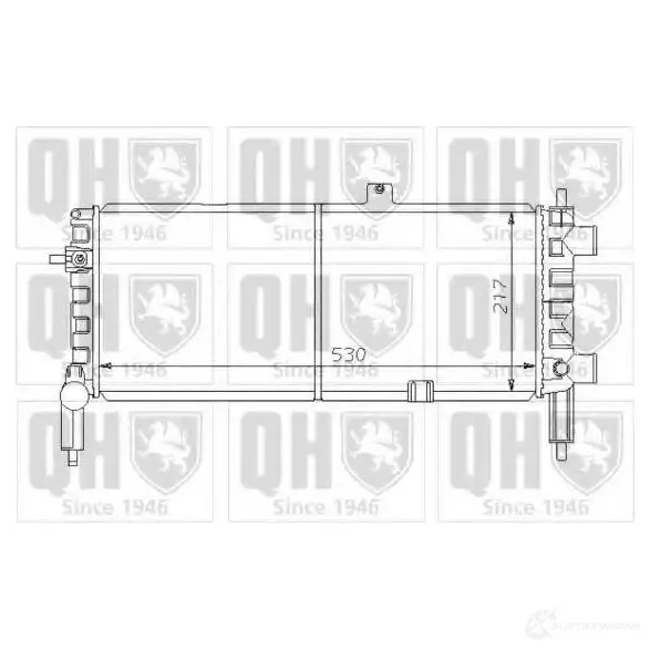Радиатор охлаждения двигателя QUINTON HAZELL 669979 5016593370074 ZPZ G3O qer1248